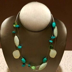 SILPADA TURQUOISE AND SEA FOAM GREEN NECKLACE